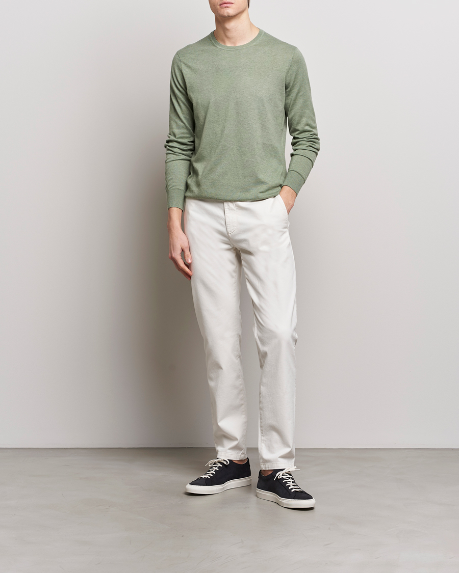 Herren | Pullover | Tiger of Sweden | Michas Cotton/Linen Knitted Sweater Shadow