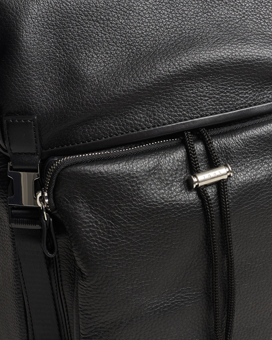 Herren | Tiger of Sweden Baha Grained Leather Backpack Black | Tiger of Sweden | Baha Grained Leather Backpack Black
