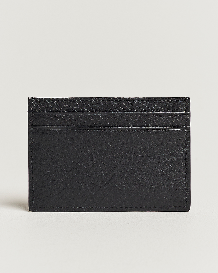 Herren |  | Tiger of Sweden | Wharf Grained Leather Card Holder Black
