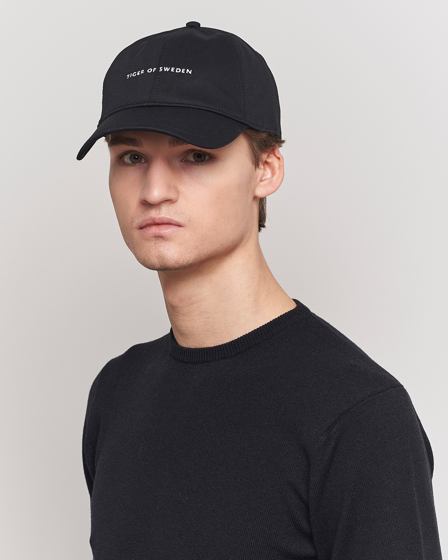 Herren | Tiger of Sweden Hent Cotton Cap Black | Tiger of Sweden | Hent Cotton Cap Black