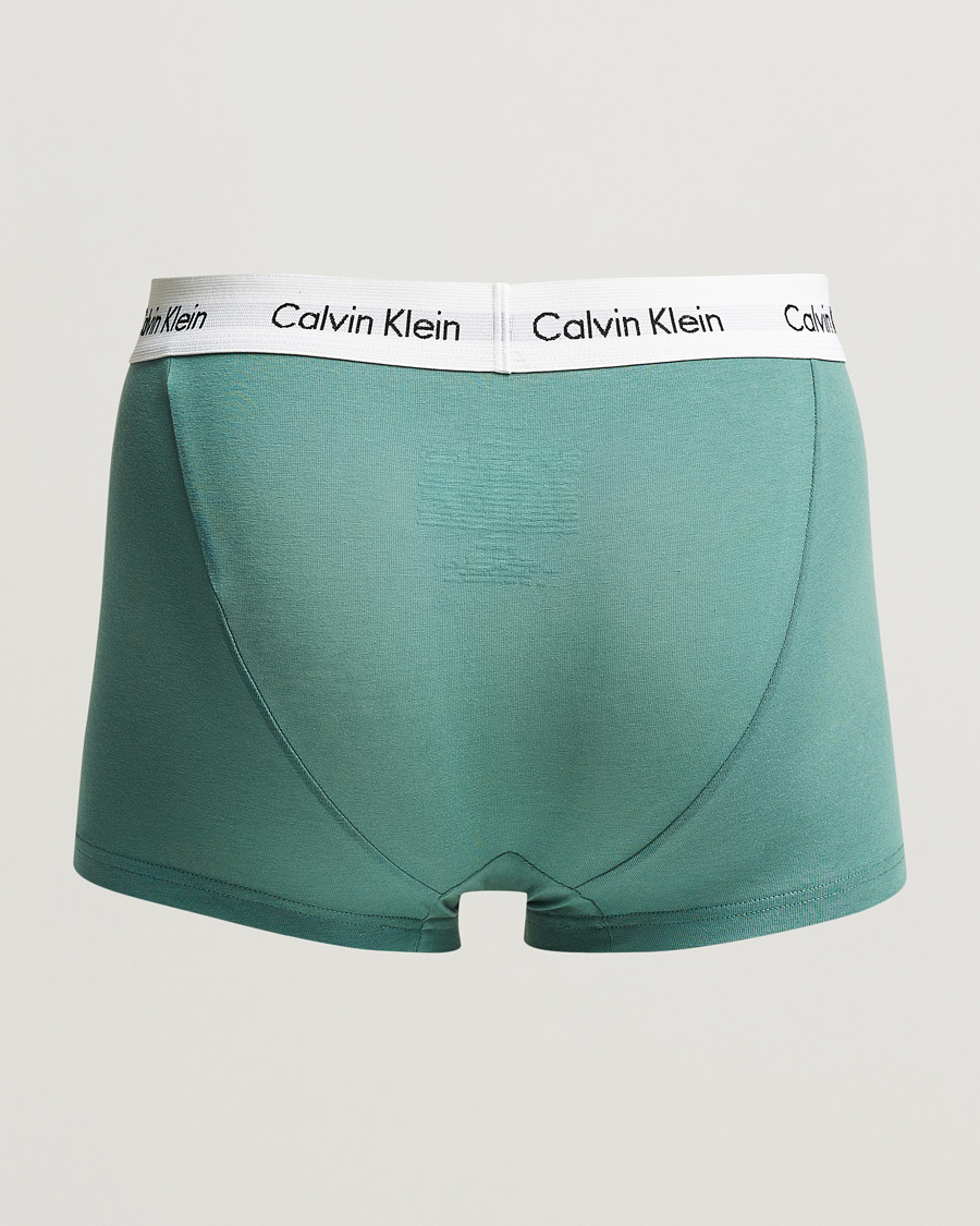 Herren |  | Calvin Klein | Cotton Stretch Trunk 3-pack Blue/Dust Blue/Green