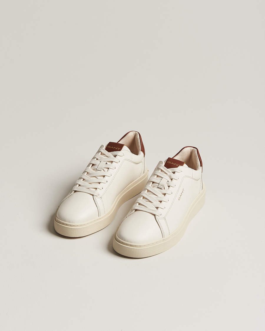 Herren | GANT | GANT | Mc Julien Leather Sneaker Off White/Cognac