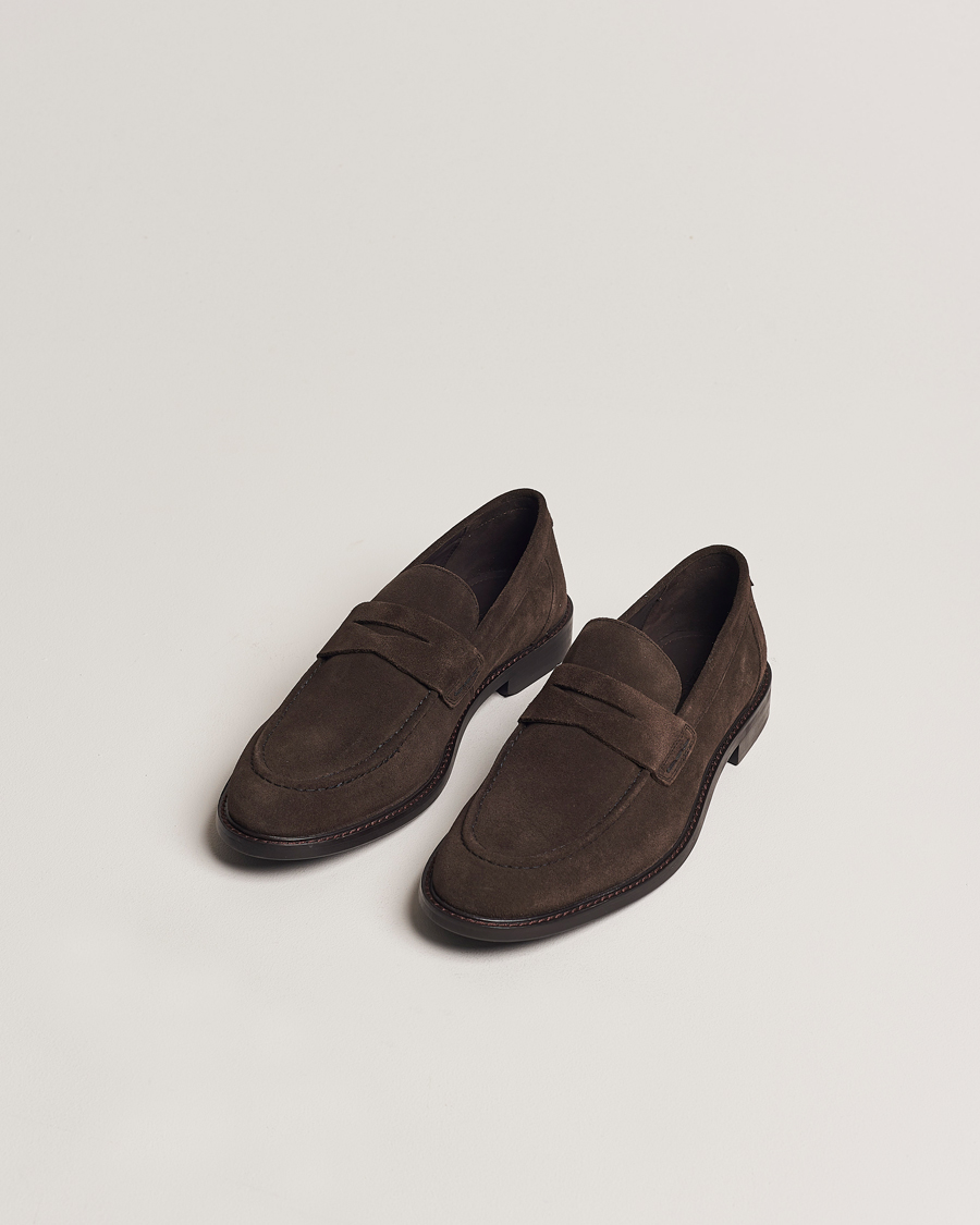 Herren | Preppy Authentic | GANT | Lozham Suede Loafer Coffee Brown