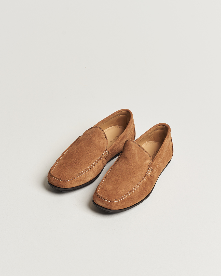 Herren | Wildlederschuhe | GANT | Wilmon Suede Car Shoe Cognac