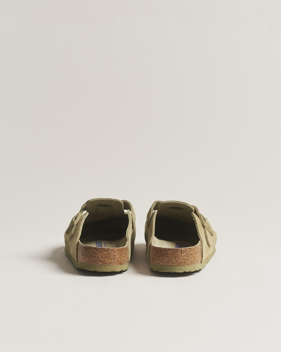 Herren | BIRKENSTOCK Boston Soft Footbed Faded Khaki Suede | BIRKENSTOCK | Boston Soft Footbed Faded Khaki Suede