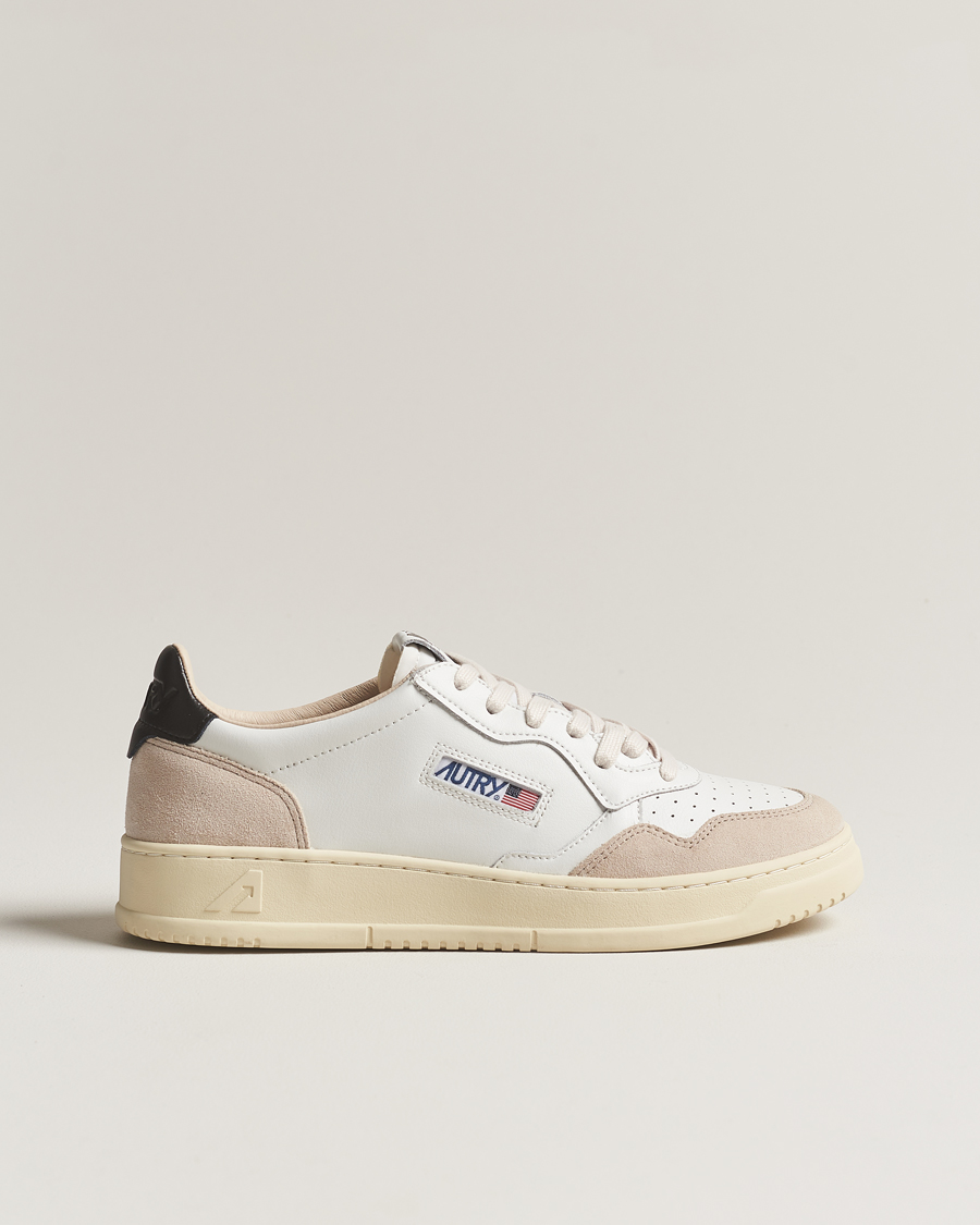 Herren | Sneaker | Autry | Medalist Low Super Soft Goat Leather Sneaker White/Black