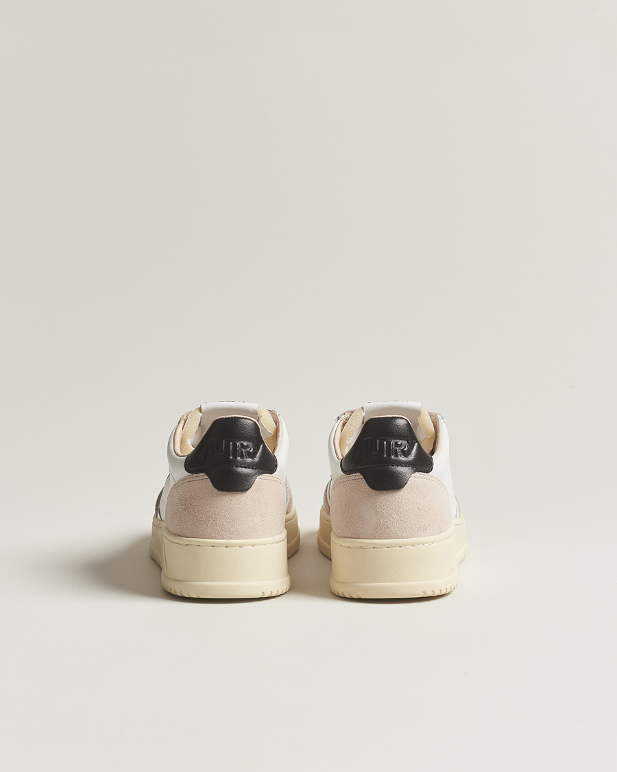 Herren | Sneaker | Autry | Medalist Low Super Soft Goat Leather Sneaker White/Black