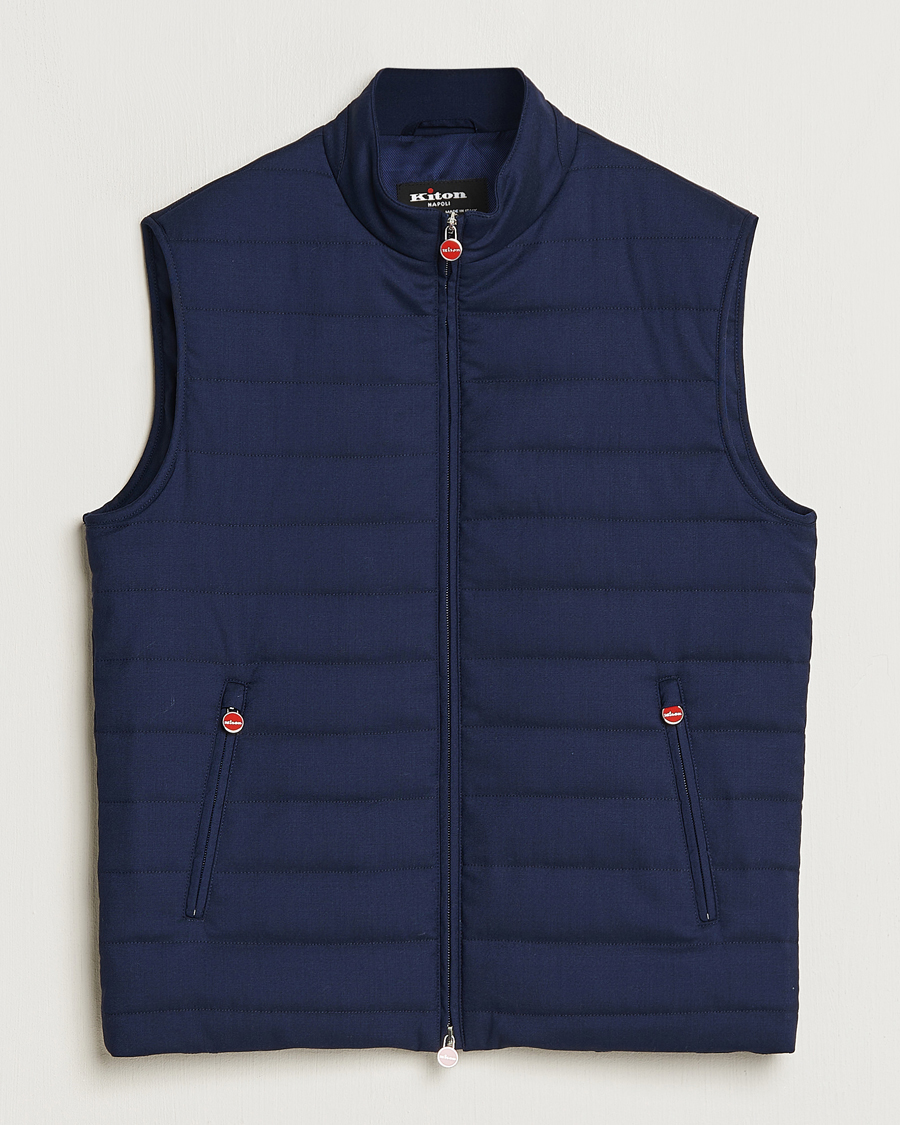 Herren | Jacken | Kiton | Technical Wool Gilet Navy