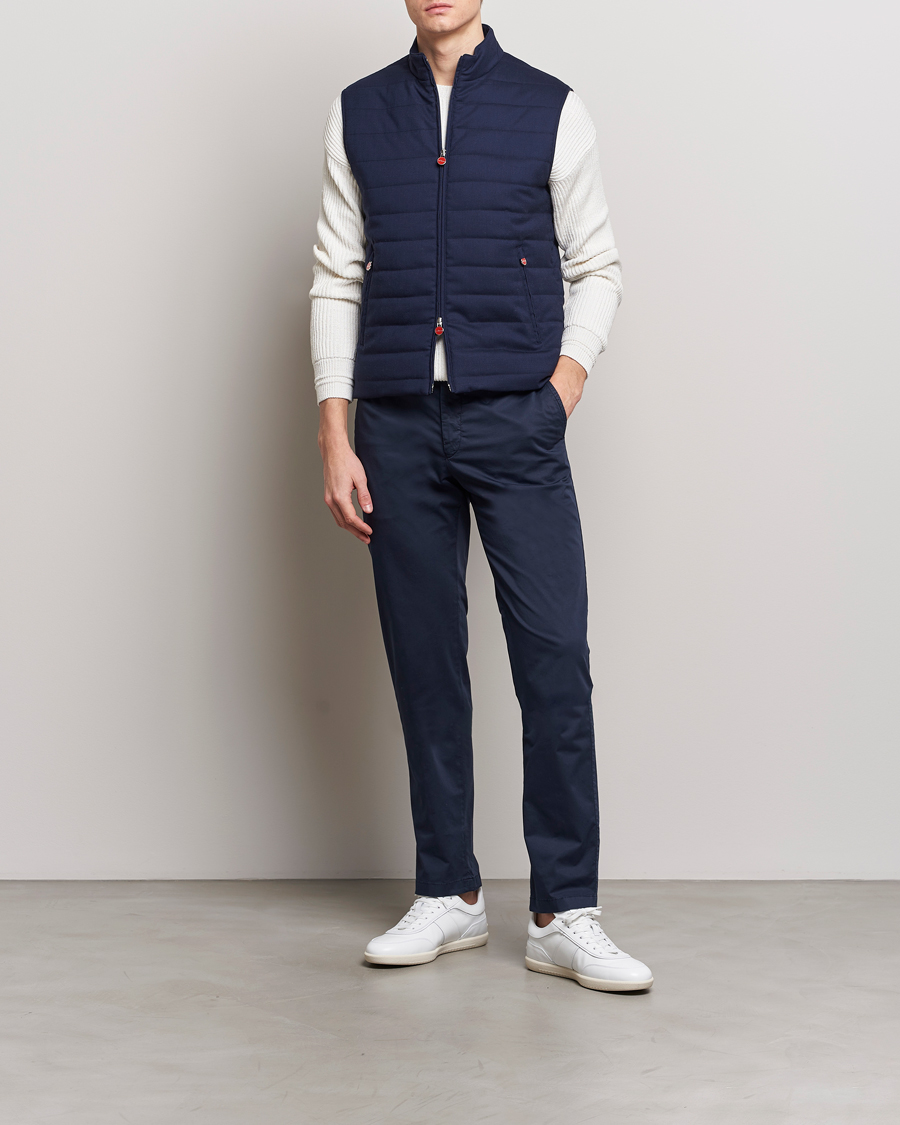 Herren | Jacken | Kiton | Technical Wool Gilet Navy