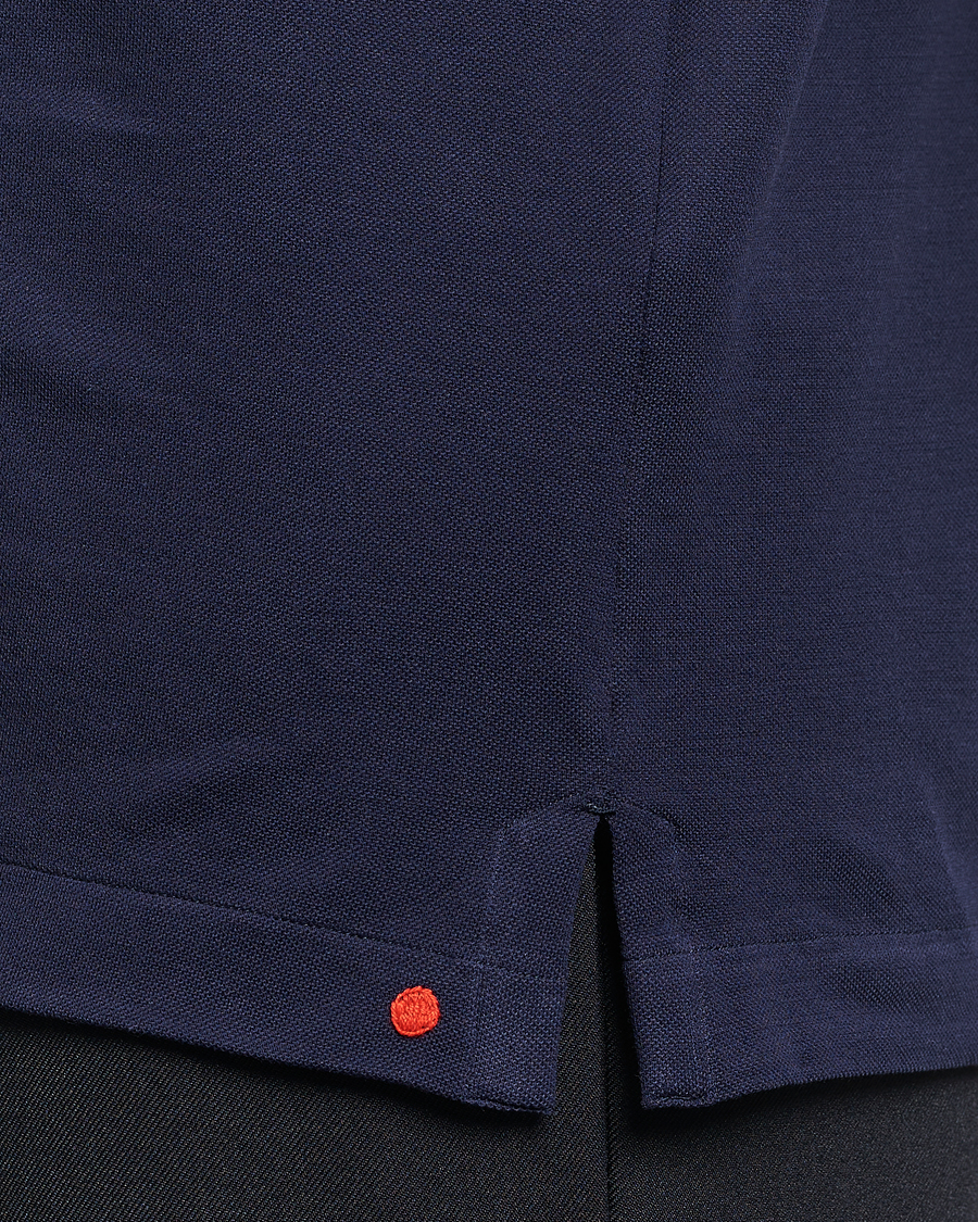 Herren | Poloshirts | Kiton | Short Sleeve Jersey Polo Navy