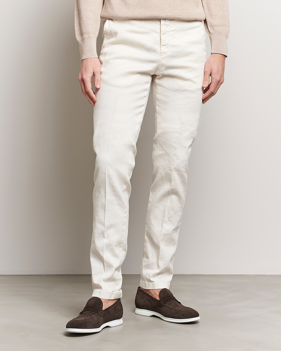 Herren | Kleidung | Kiton | Linen Trousers Light Beige