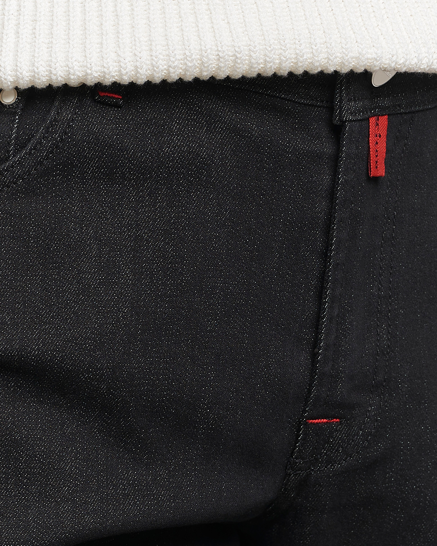 Herren | Jeans | Kiton | Slim Fit 5-Pocket Jeans Black