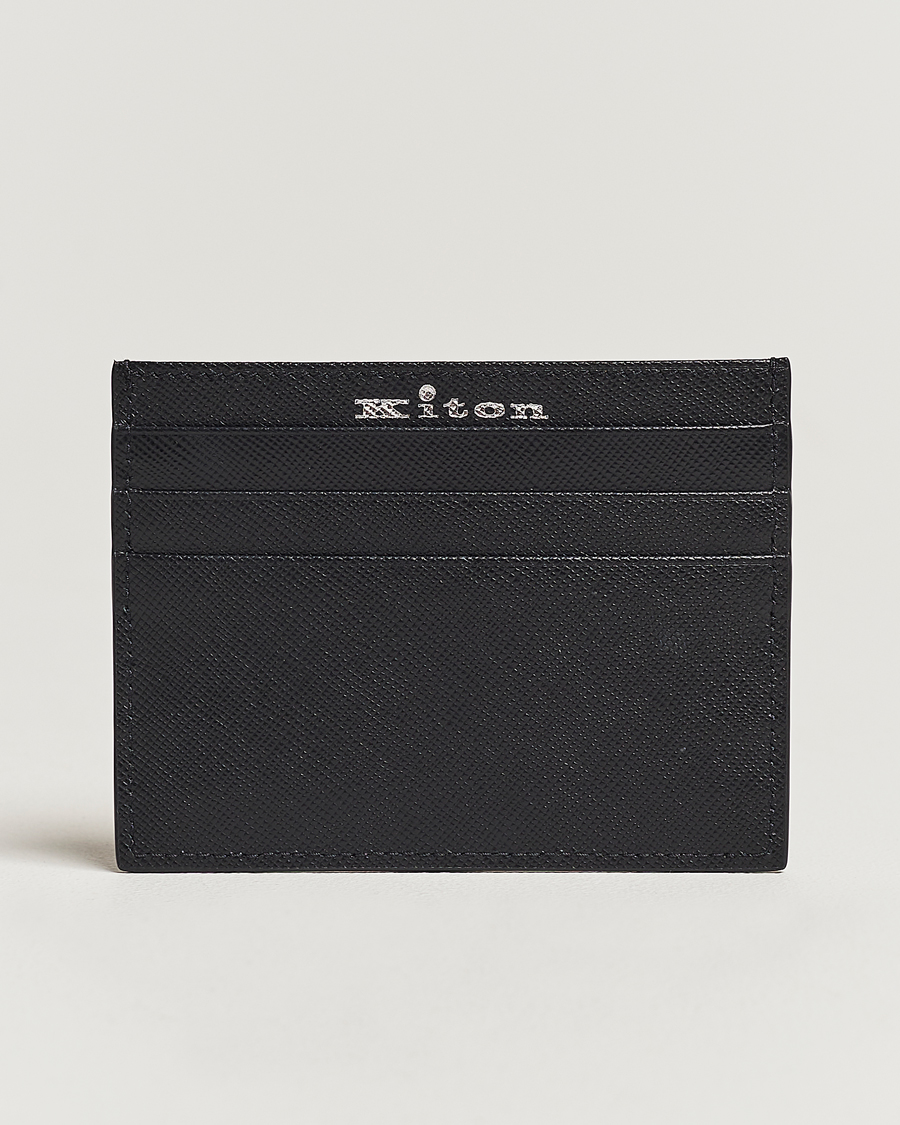 Herren |  | Kiton | Saffiano Leather Cardholder Black