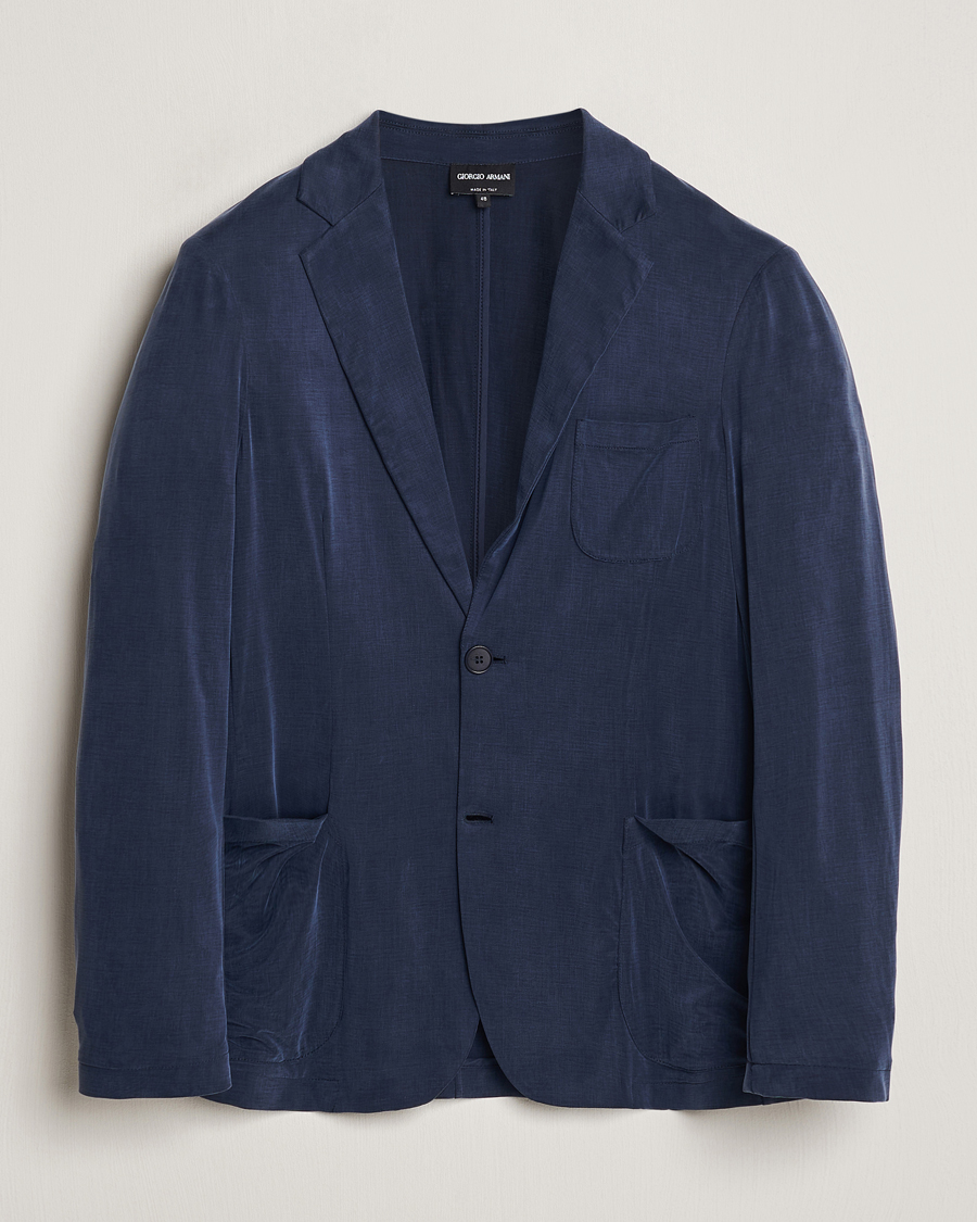 Herren | Sakkos | Giorgio Armani | Unconstructed Blazer Navy