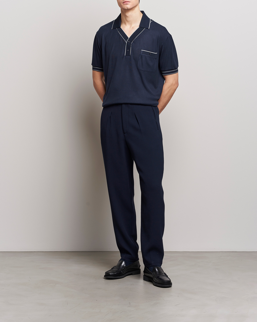 Herren | Poloshirts | Giorgio Armani | Short Sleeve Riviera Polo Navy