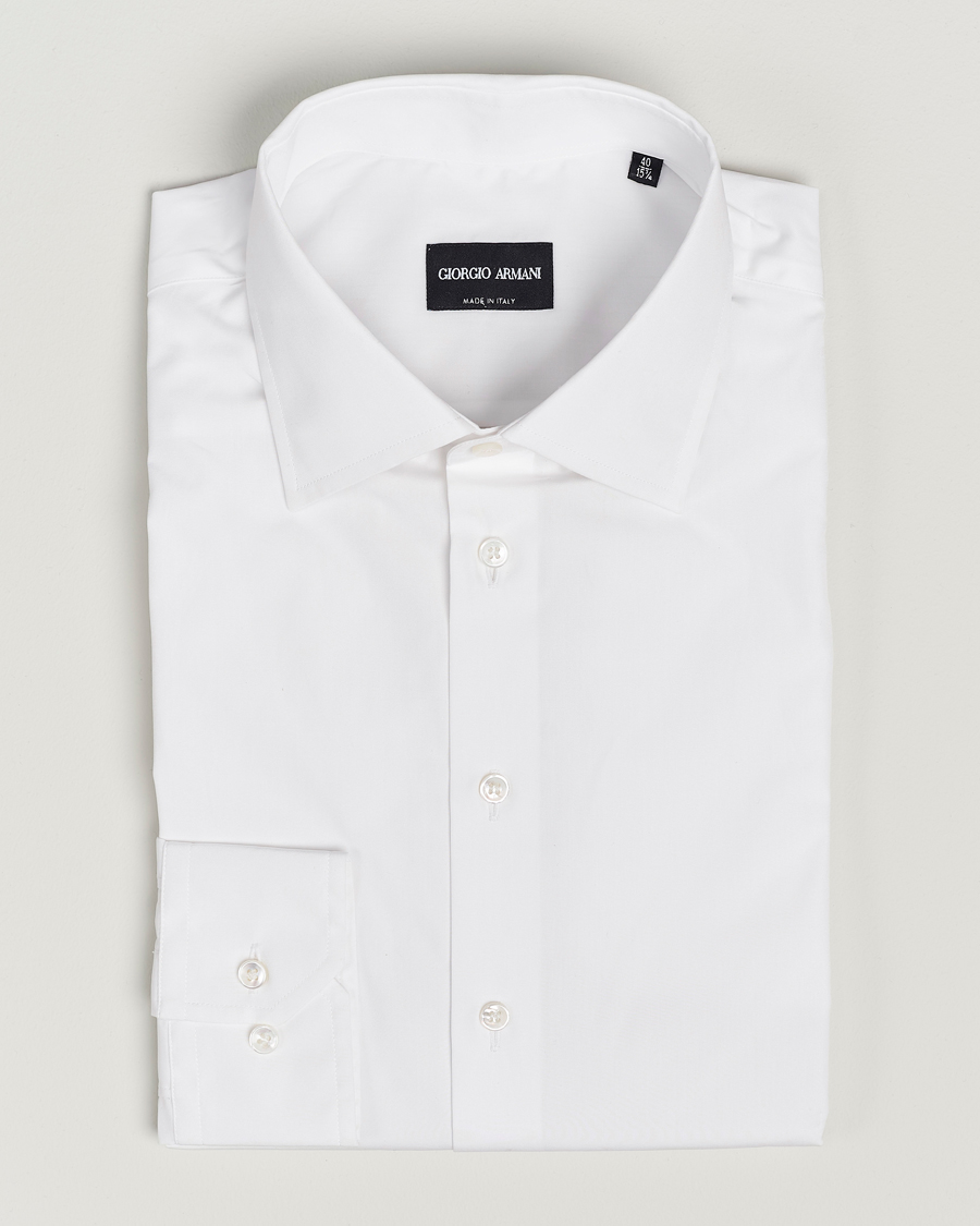 Giorgio Armani Slim Fit Dress Shirt White bei Care of Carl