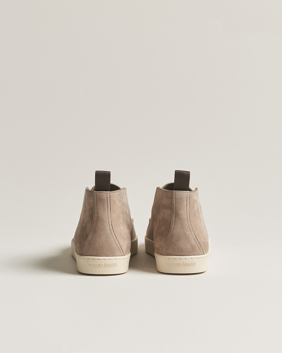 Herren | Giorgio Armani Intrecci Chukka Boot Beige Suede | Giorgio Armani | Intrecci Chukka Boot Beige Suede