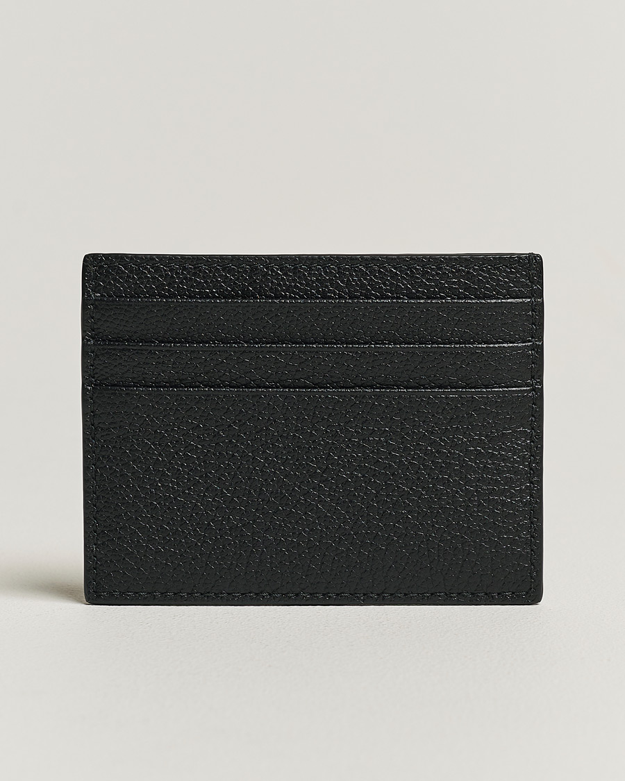 Herren |  | Giorgio Armani | Grain Leather Card Holder Black Calf