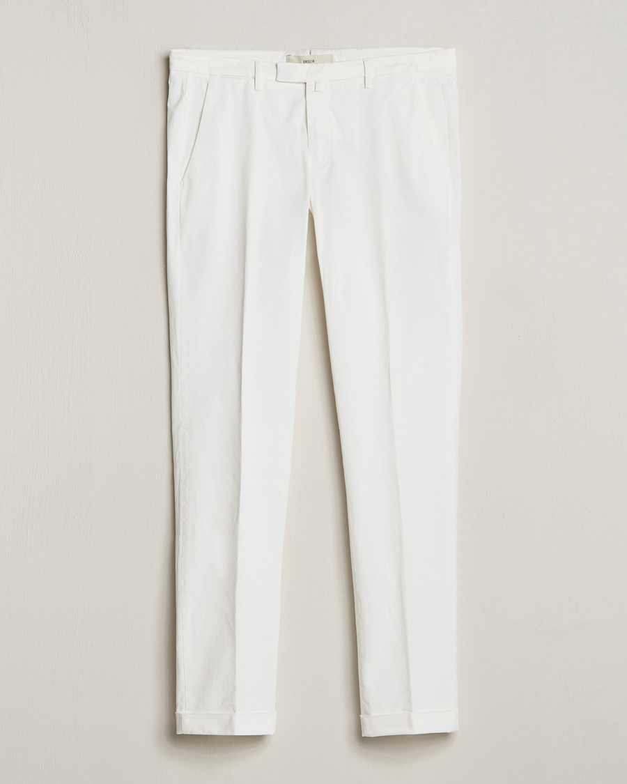Herren | Hosen | Briglia 1949 | Slim Fit Cotton Stretch Chinos White