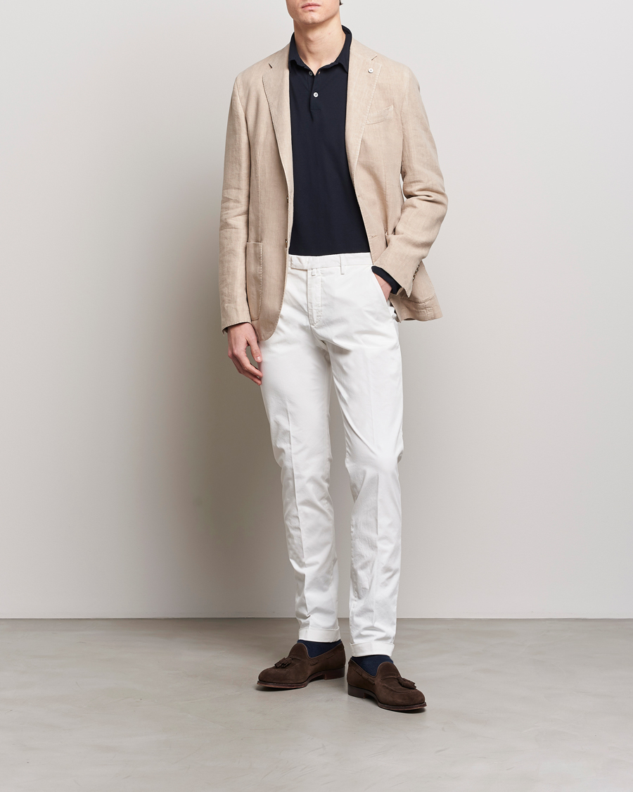 Herren | Hosen | Briglia 1949 | Slim Fit Cotton Stretch Chinos White