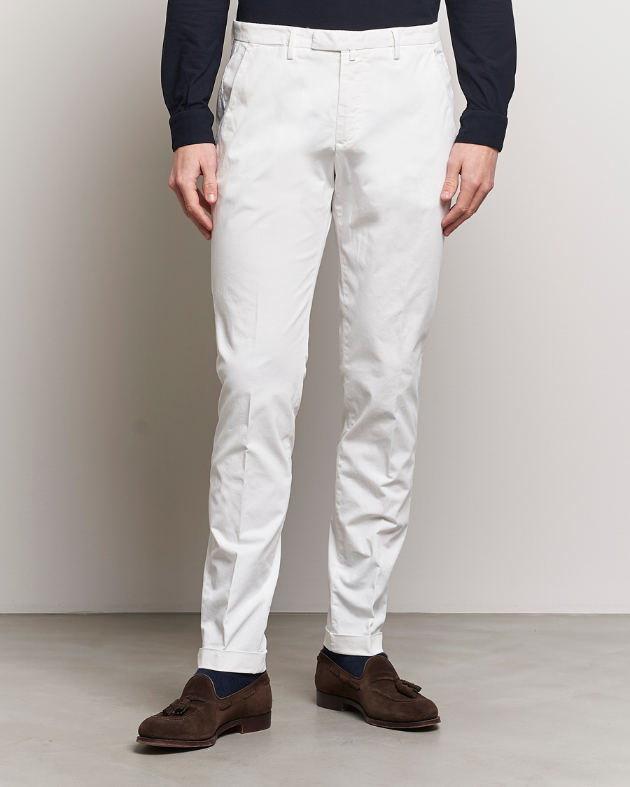 Herren | Hosen | Briglia 1949 | Slim Fit Cotton Stretch Chinos White