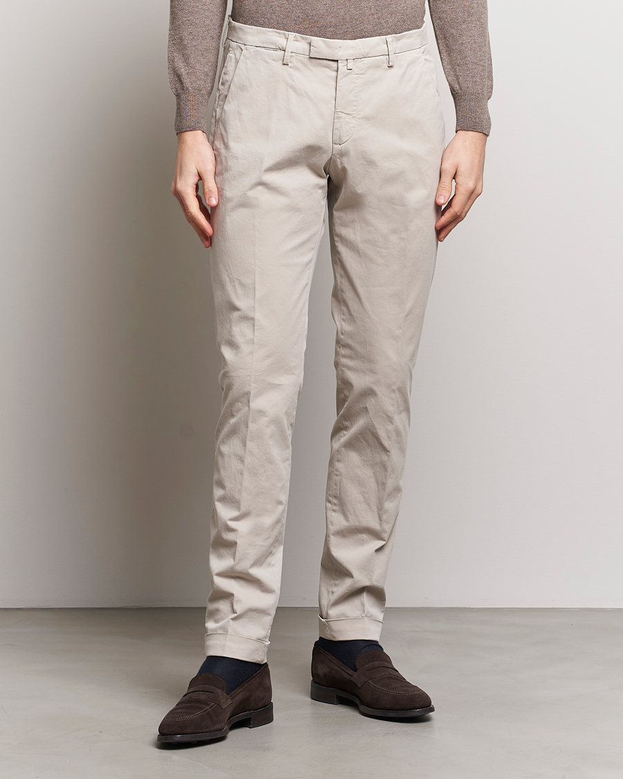 Herr |  | Briglia 1949 | Slim Fit Cotton Stretch Chinos Beige