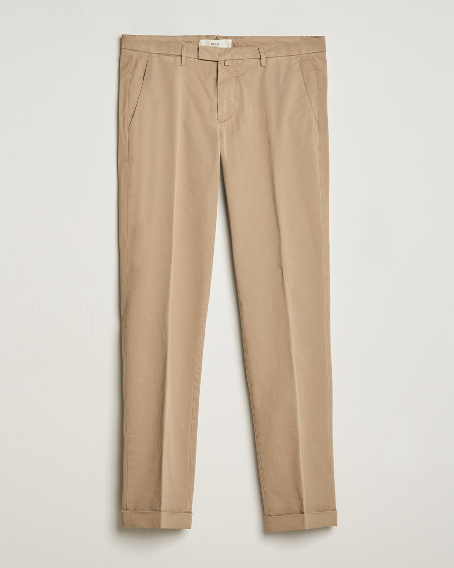 Herren | Hosen | Briglia 1949 | Slim Fit Cotton Stretch Chinos Taupe