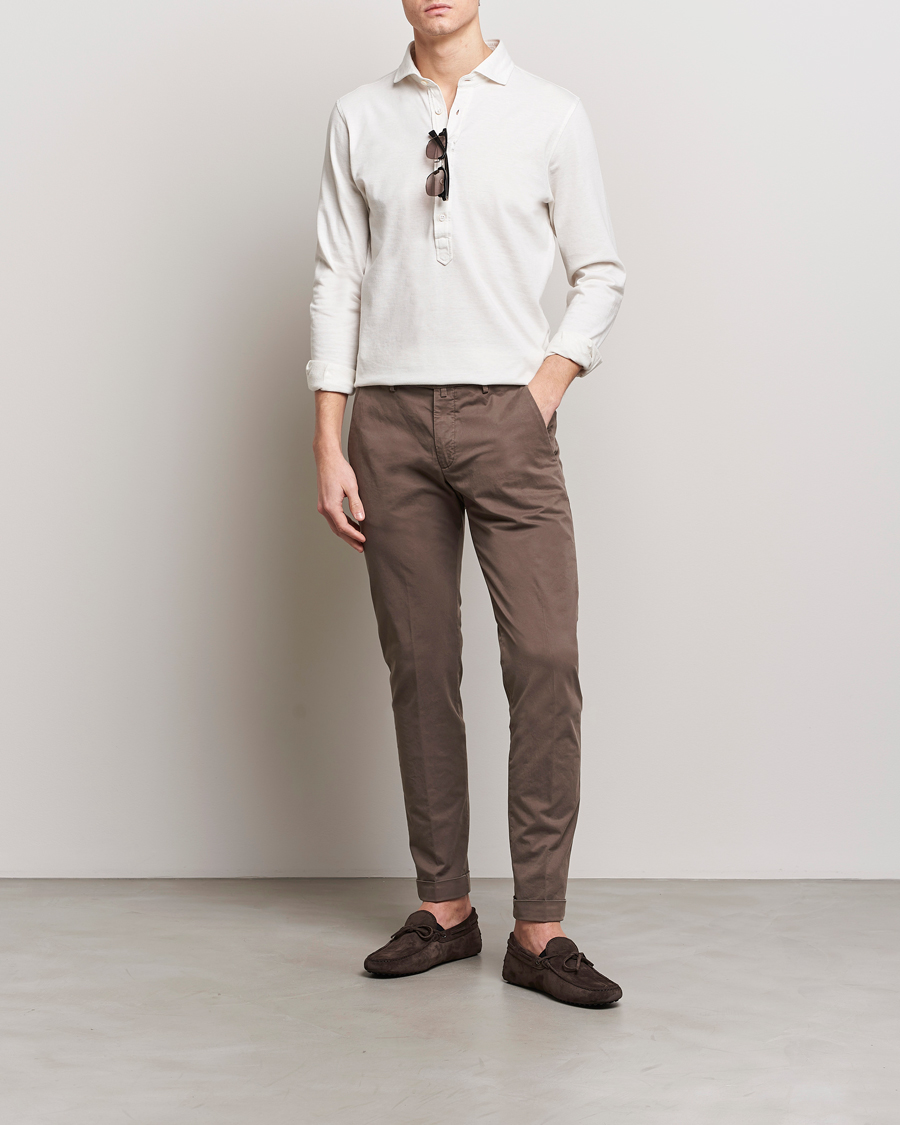 Herren | Hosen | Briglia 1949 | Slim Fit Cotton Stretch Chinos Brown