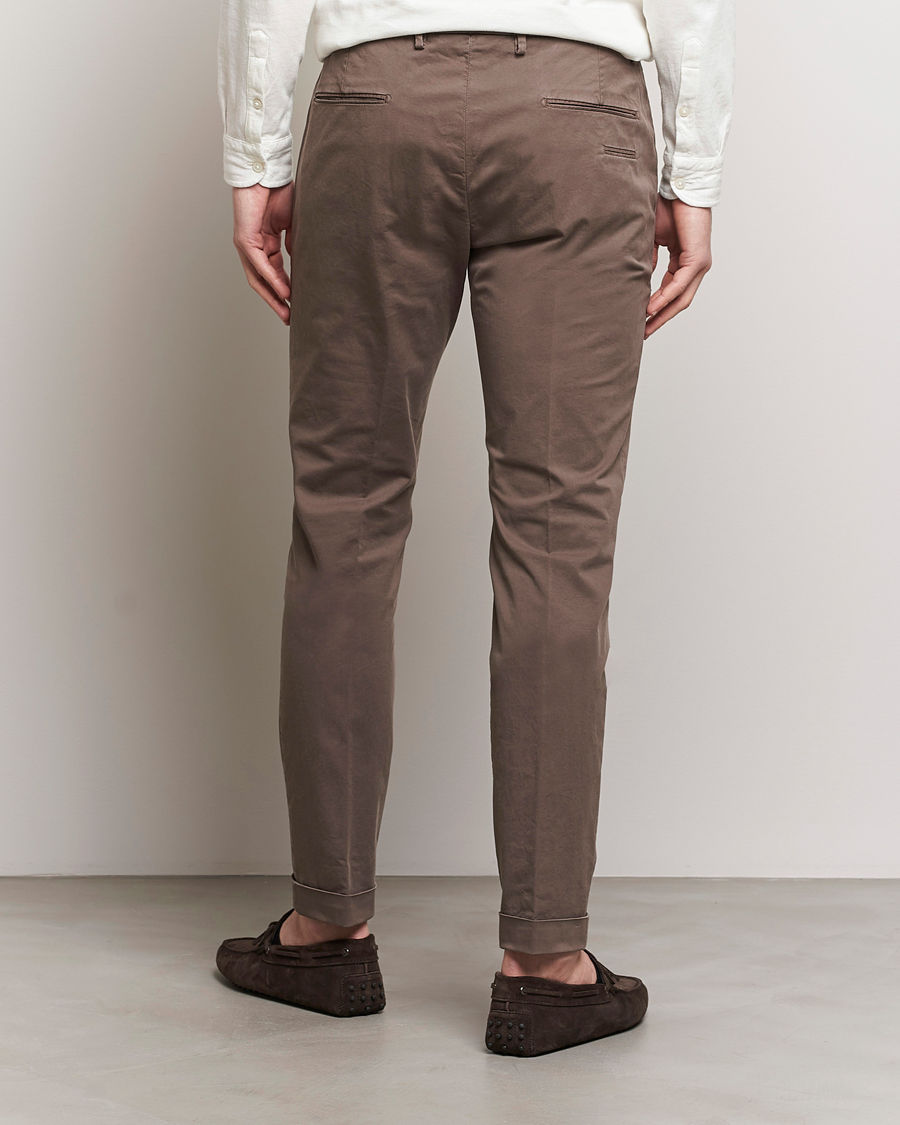 Herren | Hosen | Briglia 1949 | Slim Fit Cotton Stretch Chinos Brown