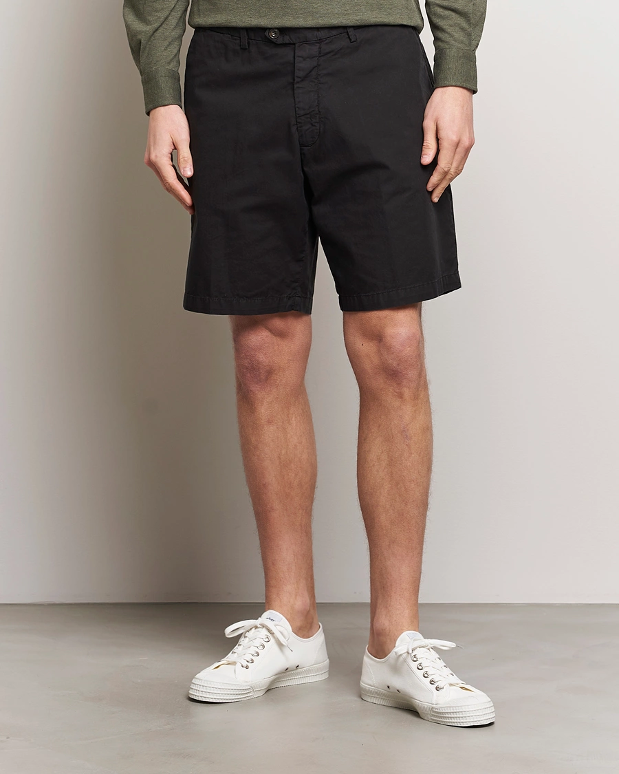 Herren | Kleidung | Briglia 1949 | Easy Fit Cotton Shorts Black