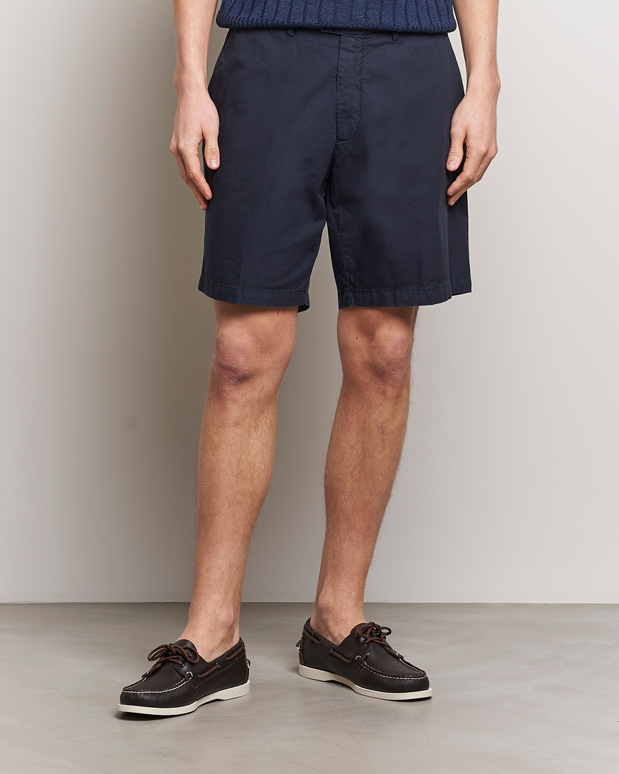 Herren | Neu im Onlineshop | Briglia 1949 | Easy Fit Cotton Shorts Navy