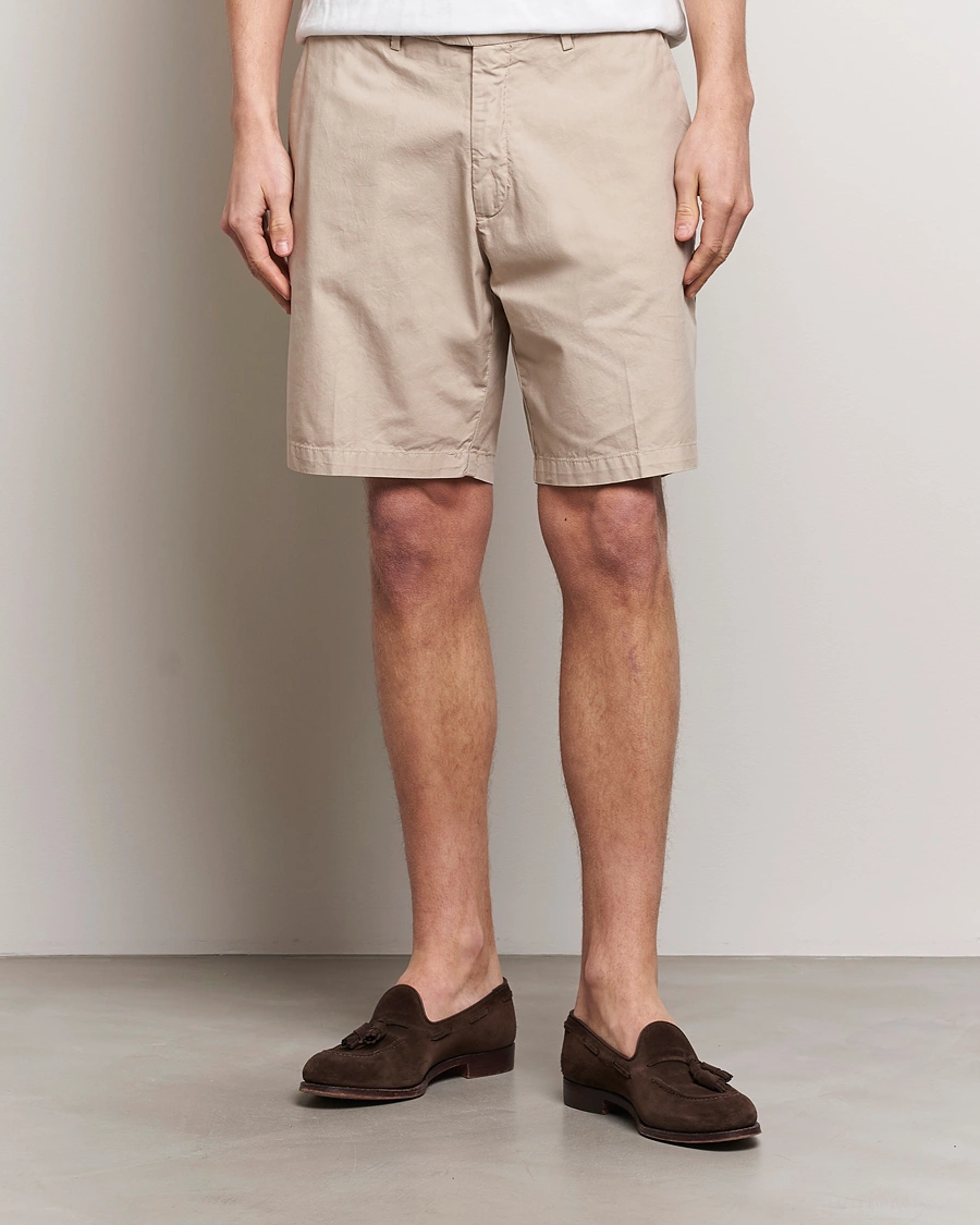 Herren | Shorts | Briglia 1949 | Easy Fit Cotton Shorts Beige