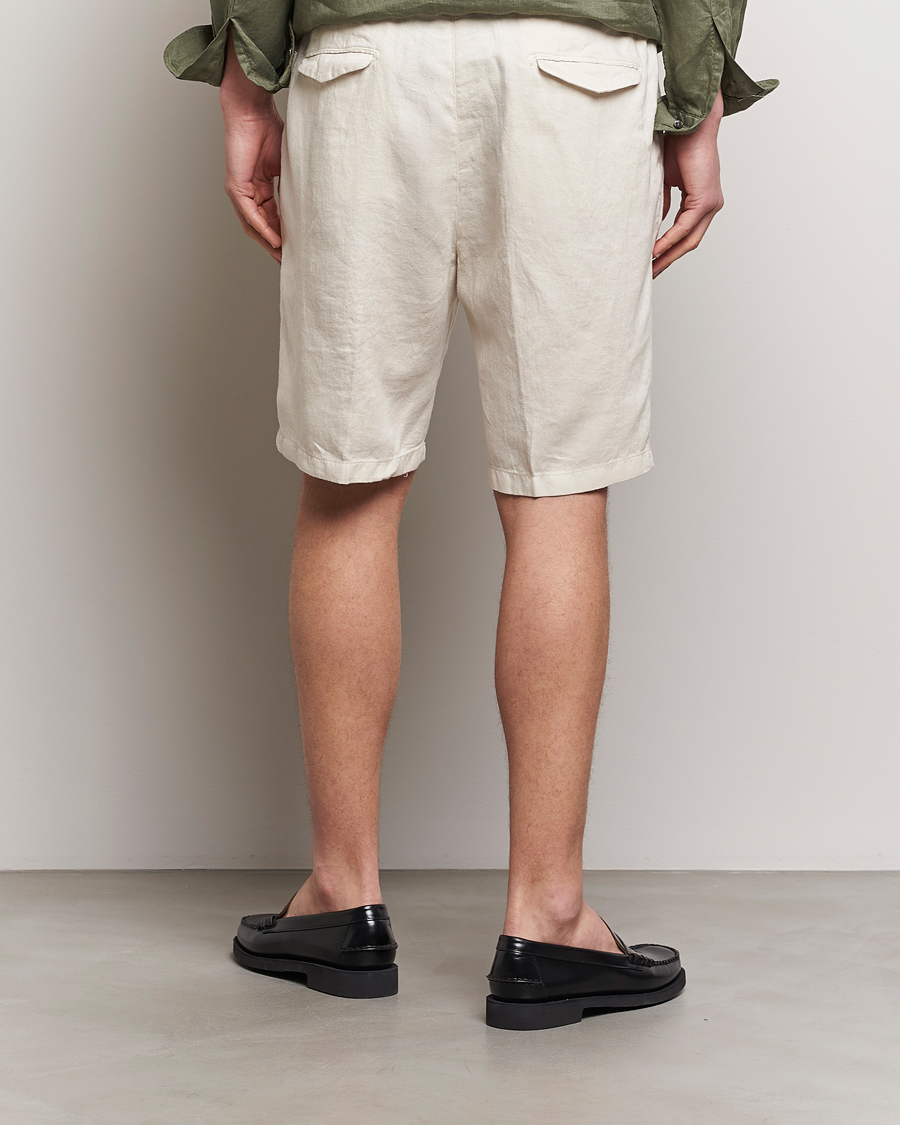Herren | Shorts | Briglia 1949 | Easy Fit Linen Shorts Off White