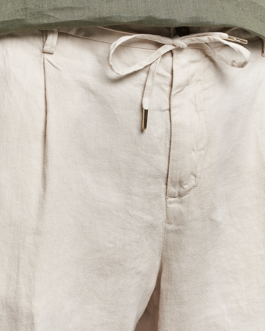 Herren | Shorts | Briglia 1949 | Easy Fit Linen Shorts Off White