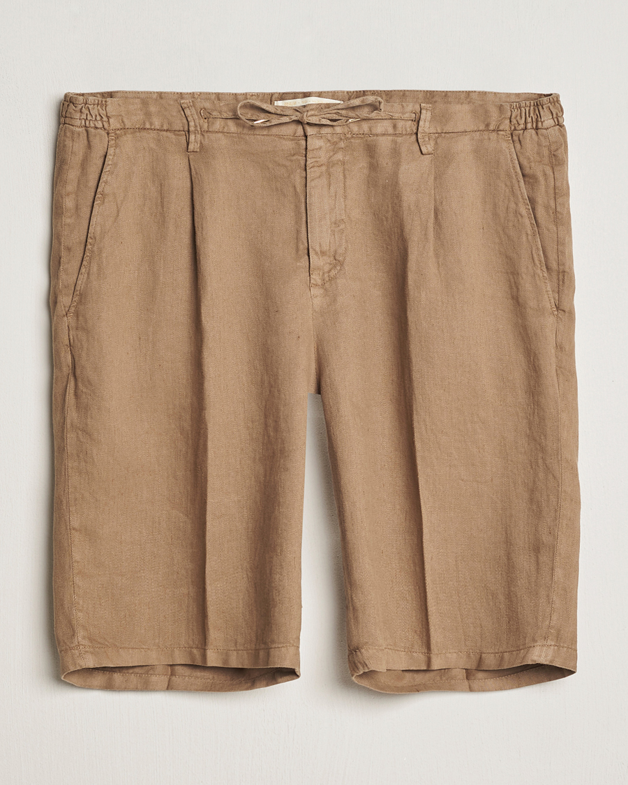 Herren | Shorts | Briglia 1949 | Easy Fit Linen Shorts Beige