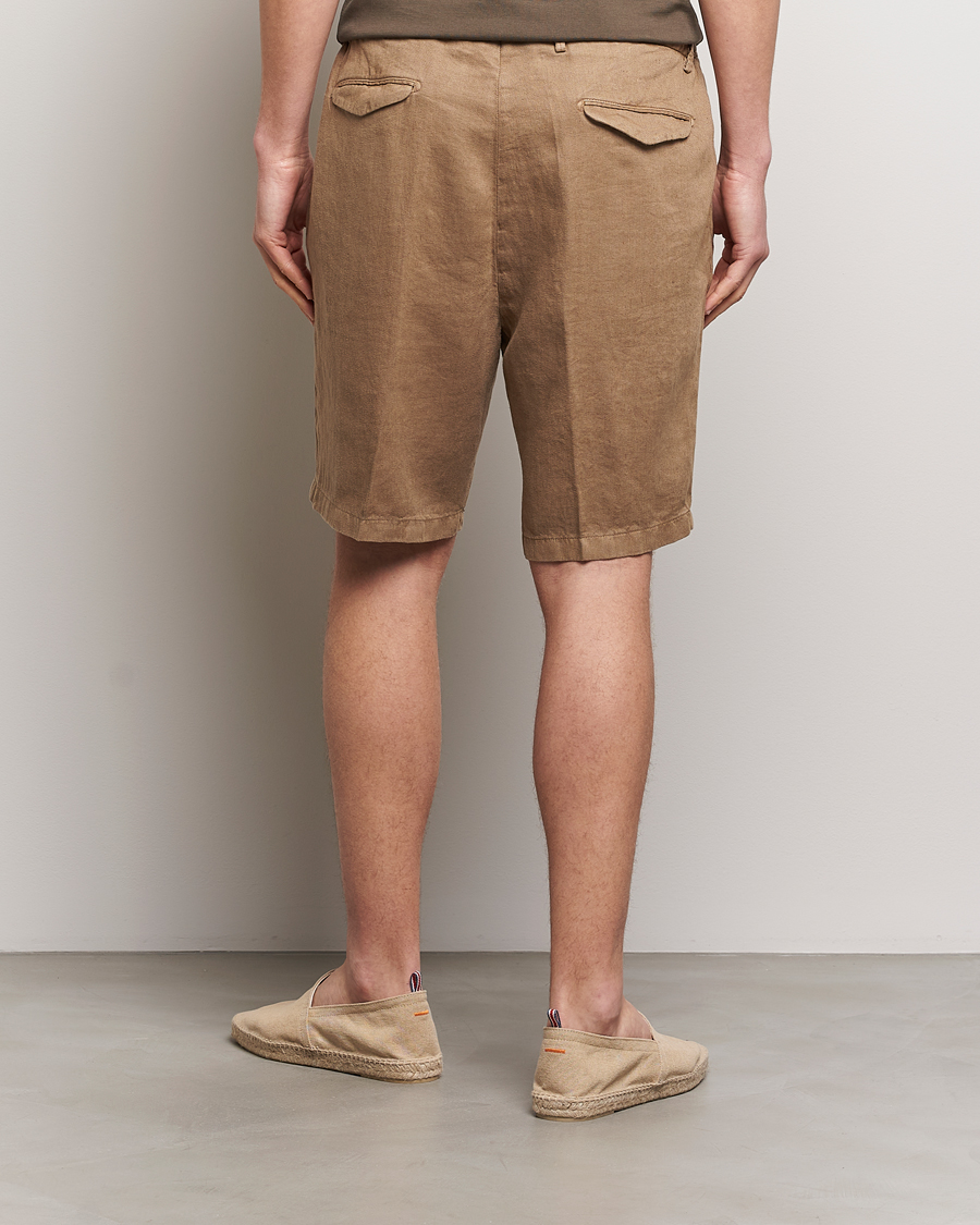 Herren | Shorts | Briglia 1949 | Easy Fit Linen Shorts Beige