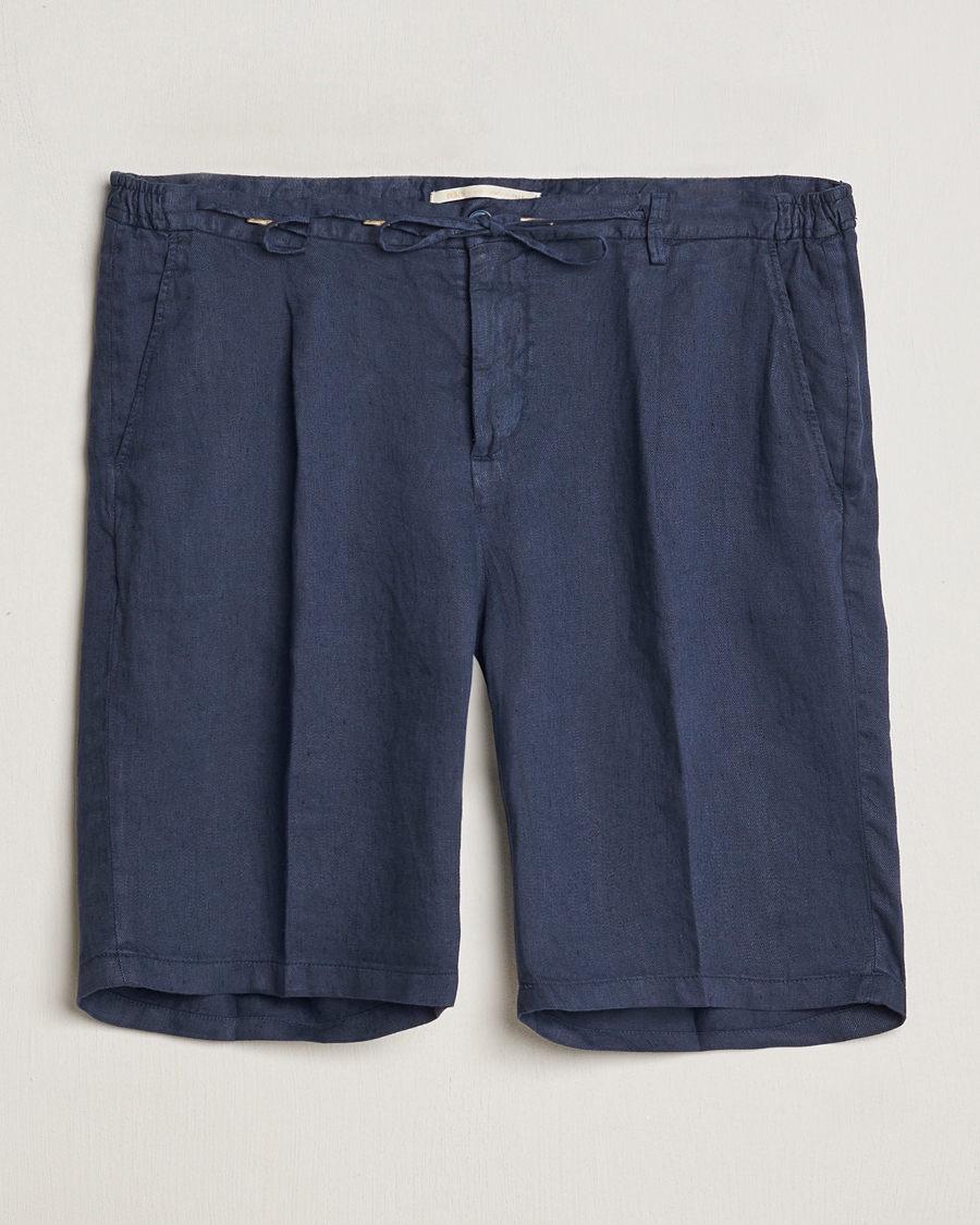 Herren | Shorts | Briglia 1949 | Easy Fit Linen Shorts Navy