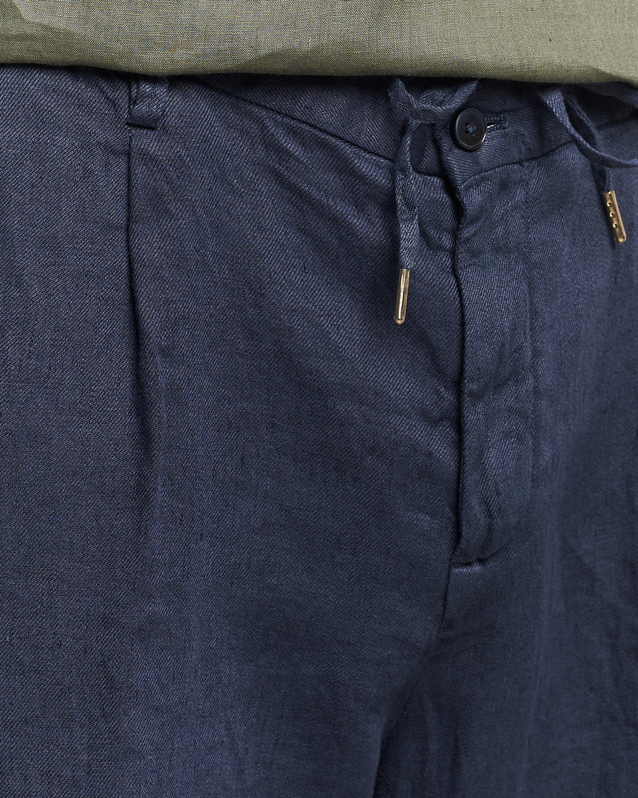 Herren | Shorts | Briglia 1949 | Easy Fit Linen Shorts Navy