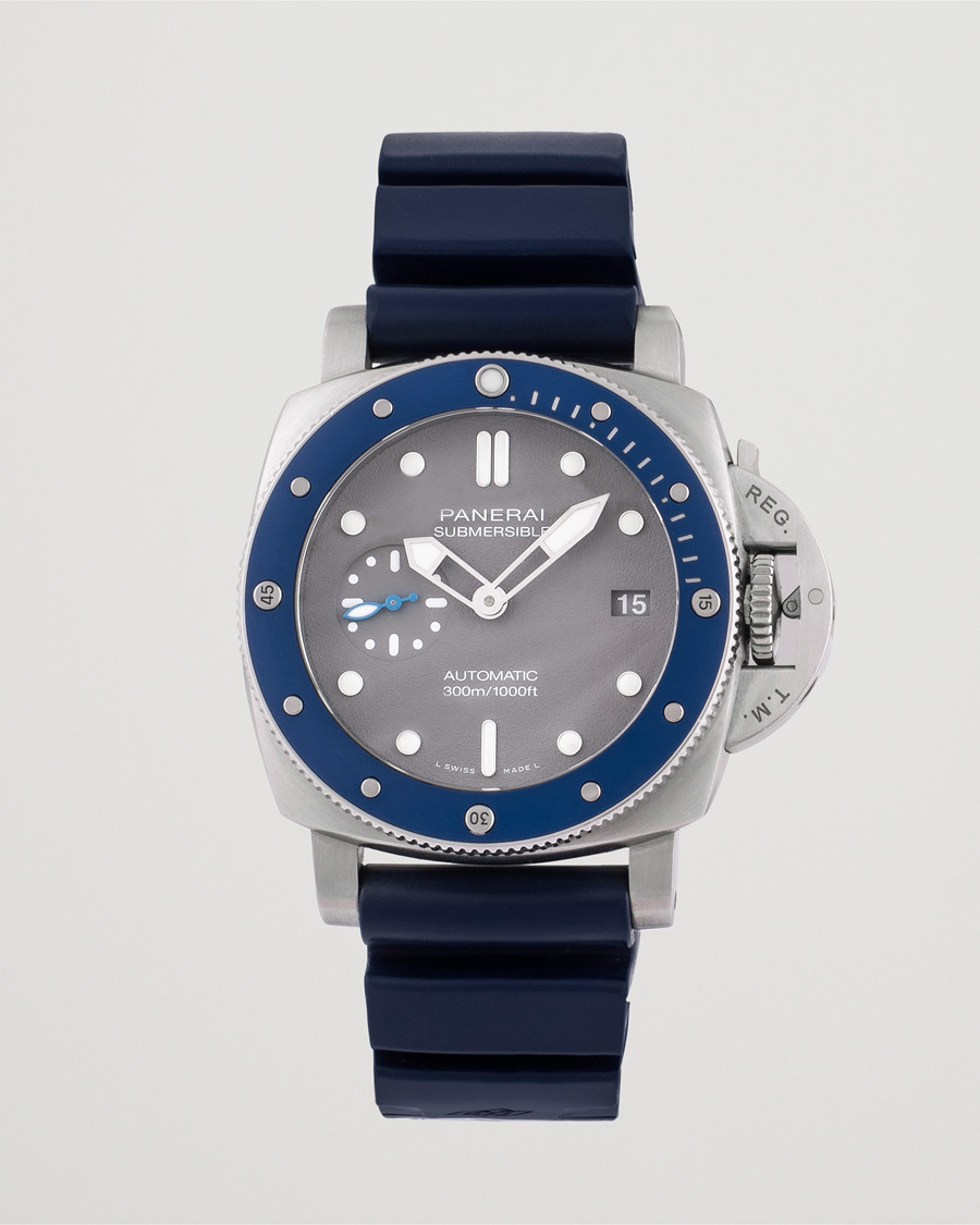 Herren | Panerai Pre-Owned Luminor Submersible PAM 00959 Silver | Panerai Pre-Owned | Luminor Submersible PAM 00959 Silver