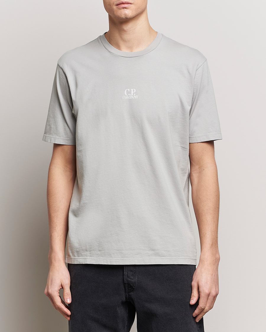 Herr | Kläder | C.P. Company | Short Sleeve Hand Printed T-Shirt Grey