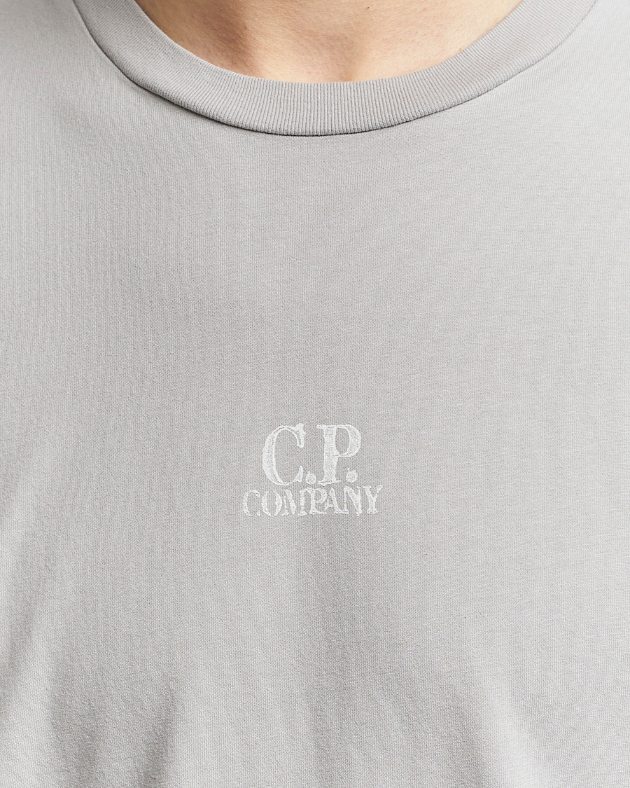 Herren | T-Shirts | C.P. Company | Short Sleeve Hand Printed T-Shirt Grey
