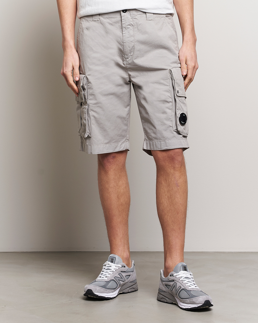 Herren | Shorts | C.P. Company | Twill Stretch Cargo Shorts Grey