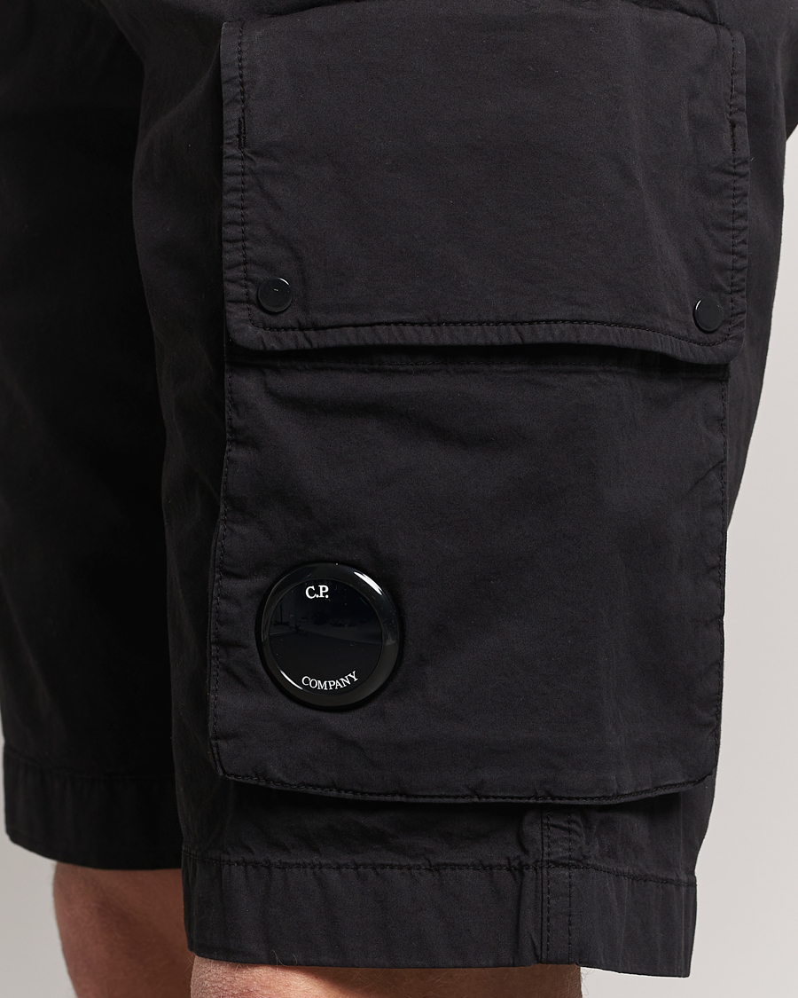 Herren | Shorts | C.P. Company | Twill Stretch Cargo Shorts Black