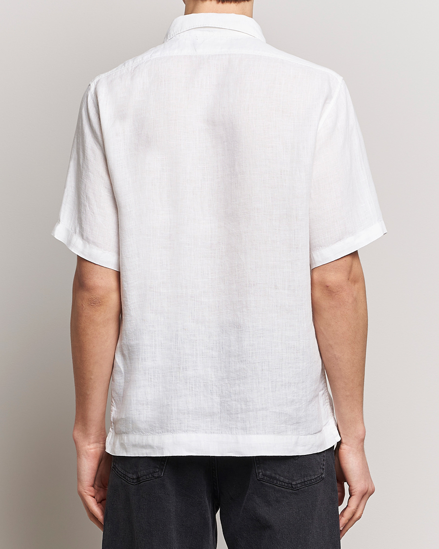 Herren | Hemden | C.P. Company | Short Sleeve Linen Shirt White