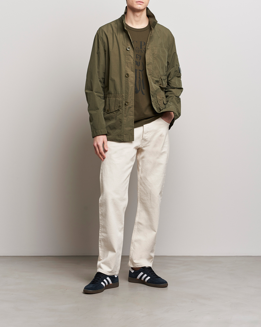 Herren | Jacken | C.P. Company | Flatt Nylon Coat Dark Olive
