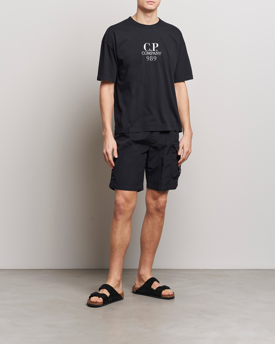 Herren | Badehosen | C.P. Company | Flatt Nylon Cargo Swimshorts Black