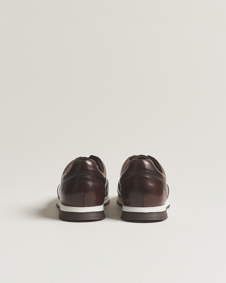 Herren | Loake 1880 Bannister Leather Running Sneaker Dark Brown | Loake 1880 | Bannister Leather Running Sneaker Dark Brown