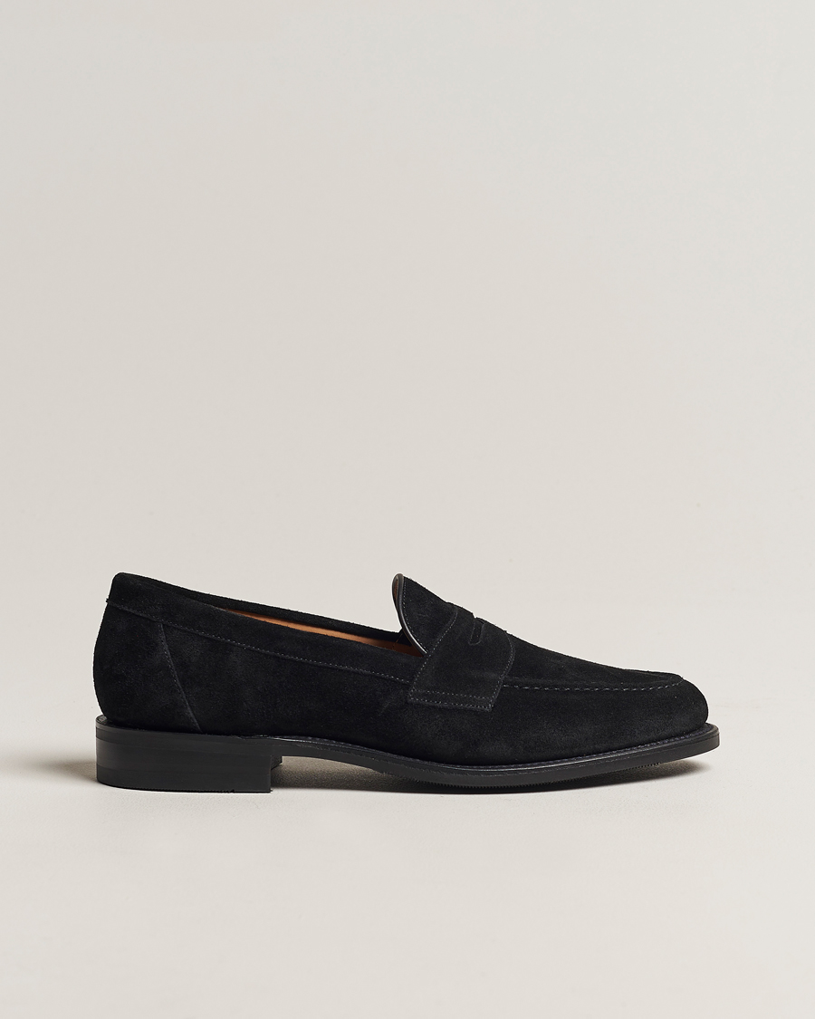 Herren | Loake 1880 Grant Shadow Sole Black Suede | Loake 1880 | Grant Shadow Sole Black Suede