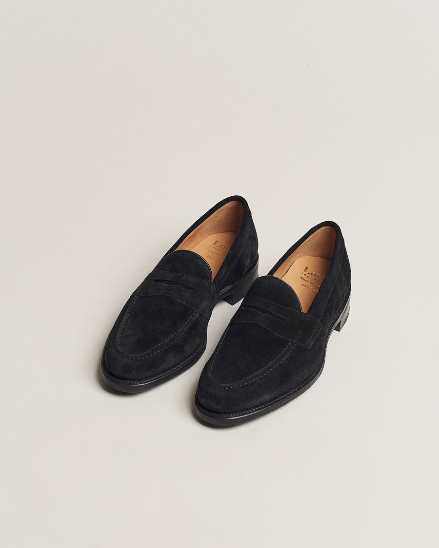 Herren | Loake 1880 Grant Shadow Sole Black Suede | Loake 1880 | Grant Shadow Sole Black Suede