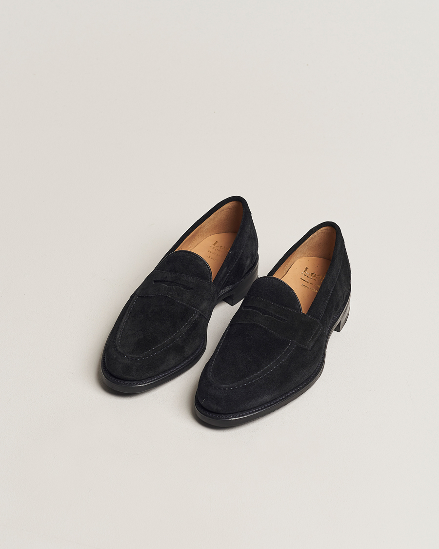 Herren | Loafer | Loake 1880 | Grant Shadow Sole Black Suede